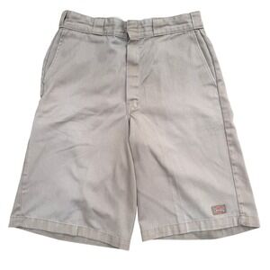 Vintage Baggy Dickies Tan Work Shorts Skater Khaki Tan Size 32 Y2K